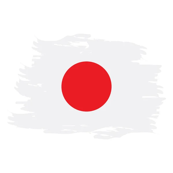 Bandera japonesa aislada — Vector de stock