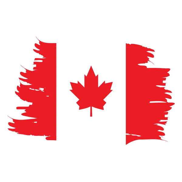 分離カナダ国旗 — ストックベクタ