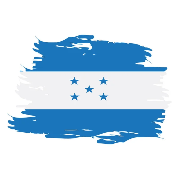 Drapeau isolé du Honduras — Image vectorielle