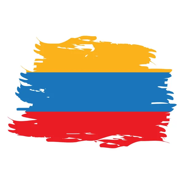 Bandera colombiana aislada — Archivo Imágenes Vectoriales