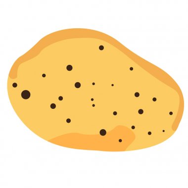 izole patates illüstrasyon