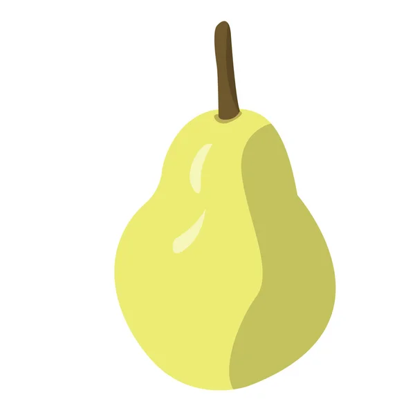 Frutos de pera aislados — Vector de stock