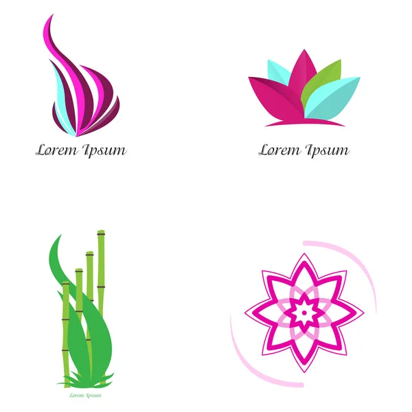 Set of spa logos — Stock Vector