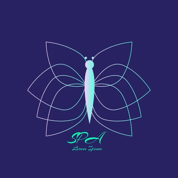 Geïsoleerde spa logo — Stockvector