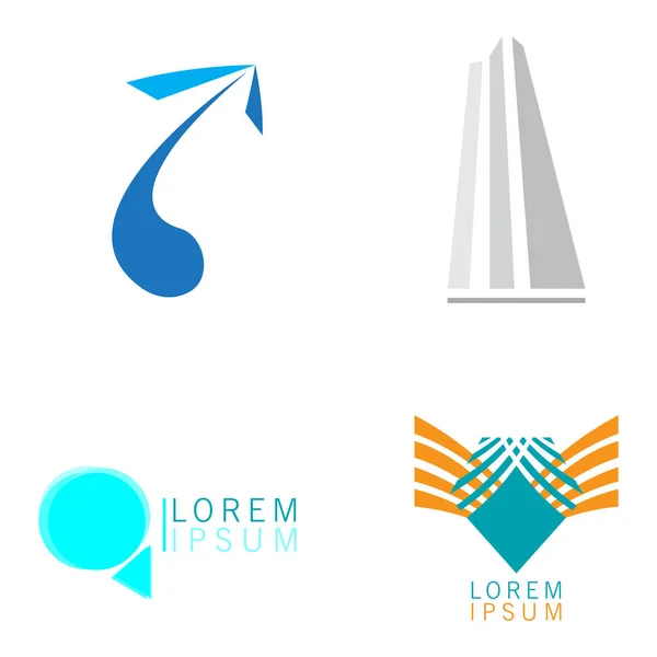 Set of business logos — Stock Vector