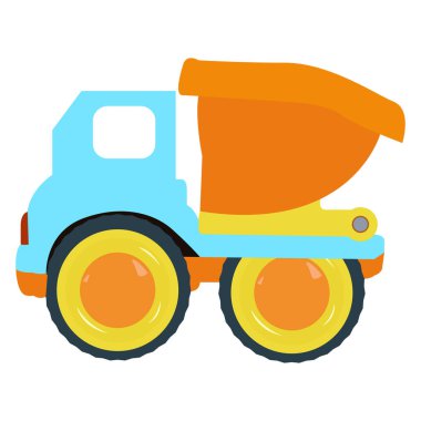 İzole kamyon oyuncak