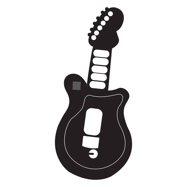 Juguete de guitarra aislado — Vector de stock
