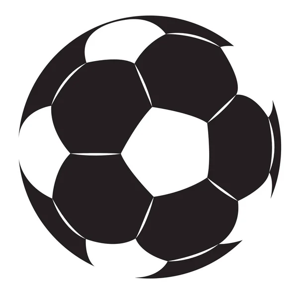 Bola de futebol isolada — Vetor de Stock