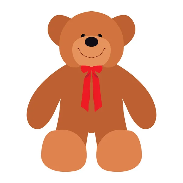 Geïsoleerde teddy bear — Stockvector