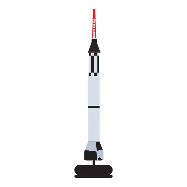 Isoliertes Raketenspielzeug — Stockvektor