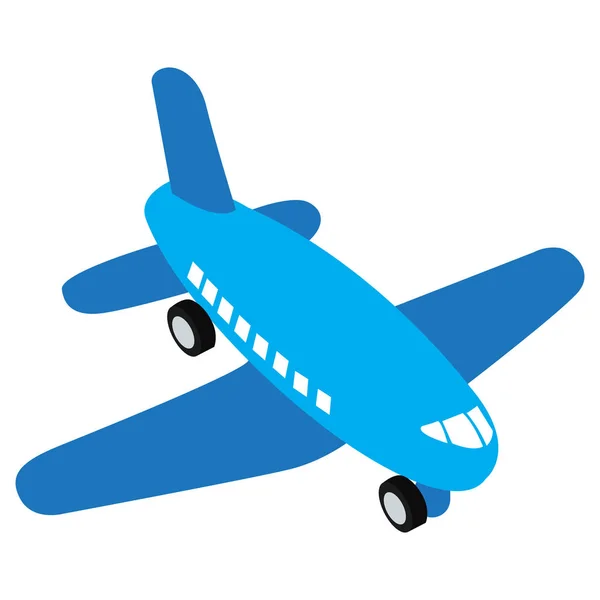 Juguete de avión aislado — Vector de stock