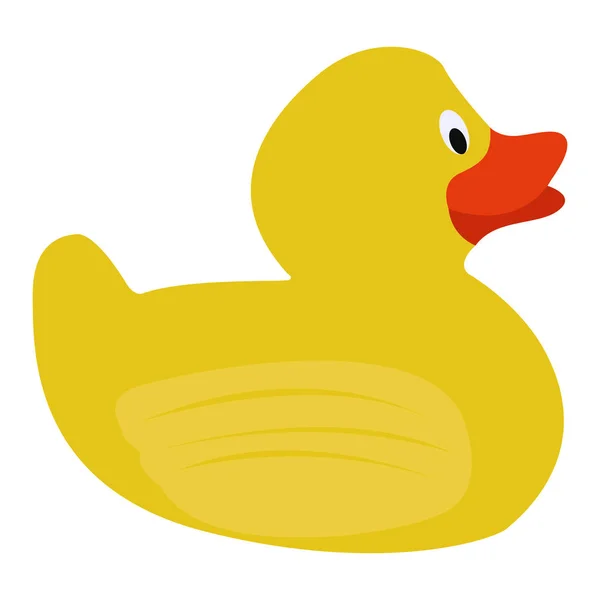 Geïsoleerde rubber duck — Stockvector