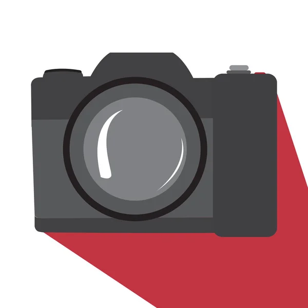 Ícone de câmera isolado — Vetor de Stock