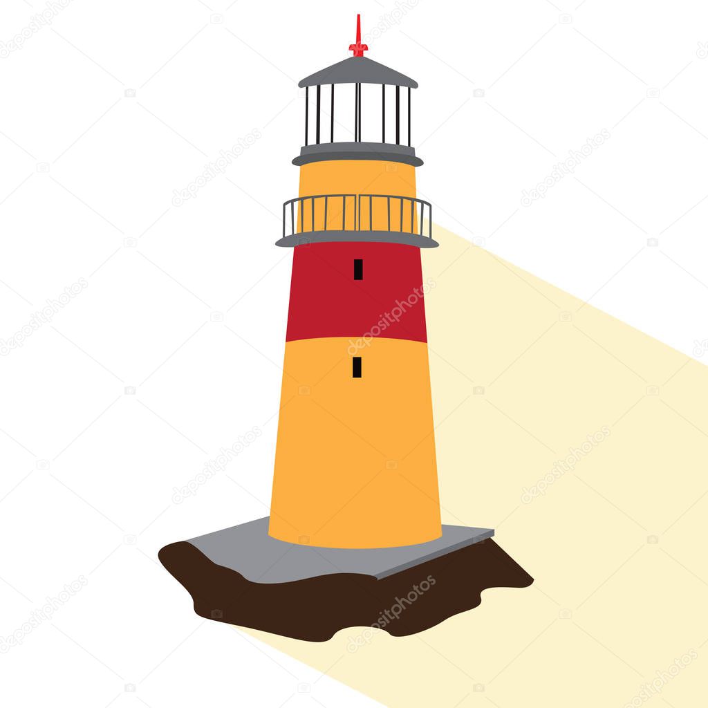 Isolated lighthouse icon