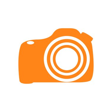 İzole kamera siluet