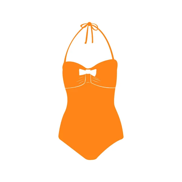 Isolated swimsuit silhouette — Stock Vector