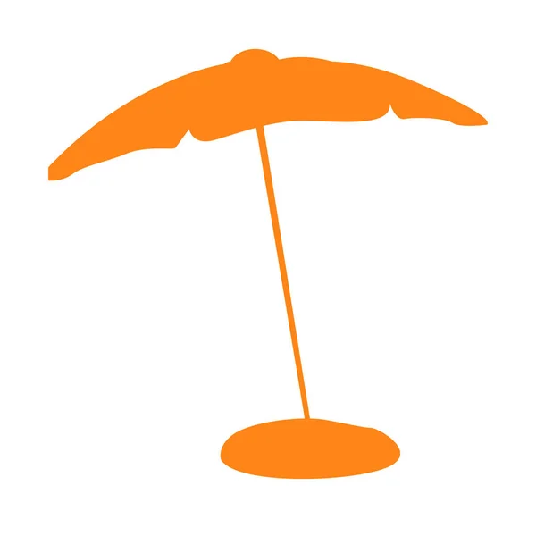 Isolated umbrella silhouette — Stock Vector