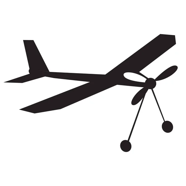 Brinquedo de avião isolado —  Vetores de Stock