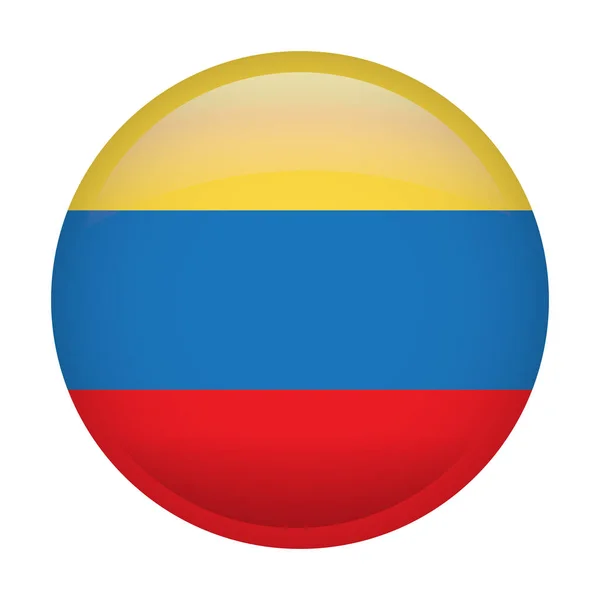 Isolated flag of Colombia — Stock Vector