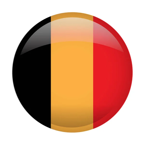 Isolerade Belgiens flagga — Stock vektor