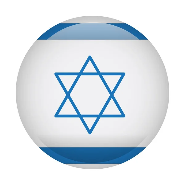 Drapeau isolé d'Israël — Image vectorielle