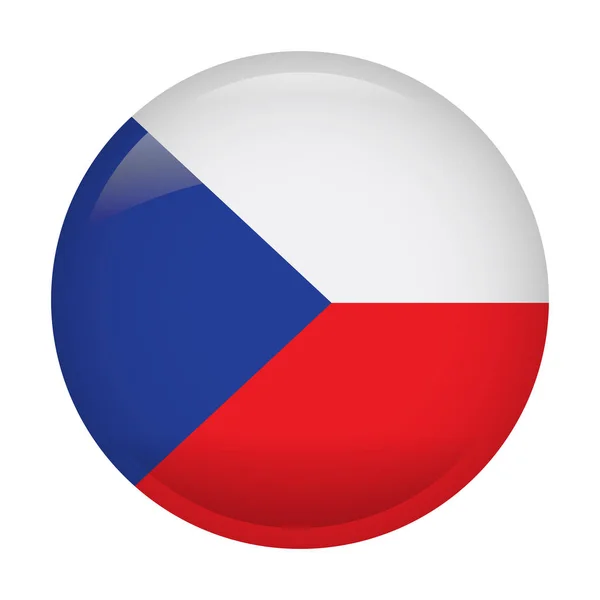 Bandeira isolada da República de Cezch —  Vetores de Stock