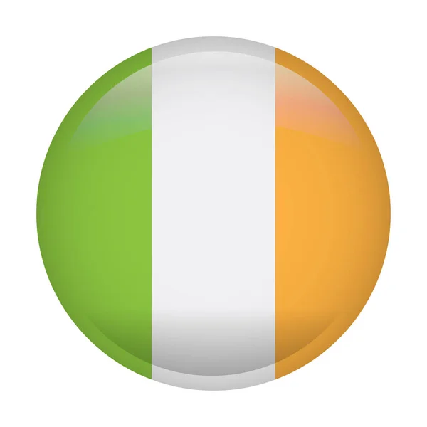 Isolierte Flagge Irlands — Stockvektor