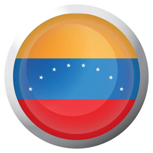 Na białym tle Flaga Wenezueli — Wektor stockowy