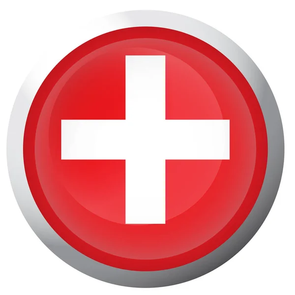 Isolerade flag Schweiz — Stock vektor