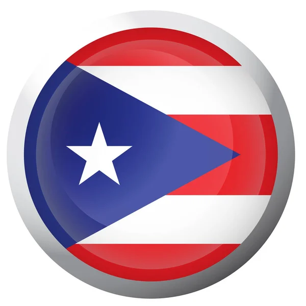 Bandera aislada de Puerto Rico — Archivo Imágenes Vectoriales