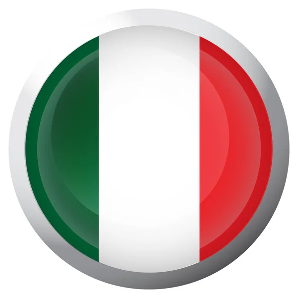 Geïsoleerde vlag van Italië — Stockvector