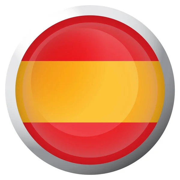 Isolated flag of Spain — Stock Vector