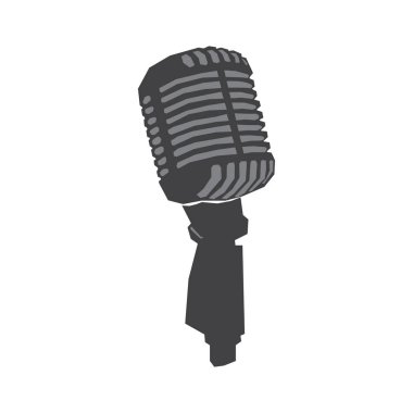 İzole geometrik mikrofon