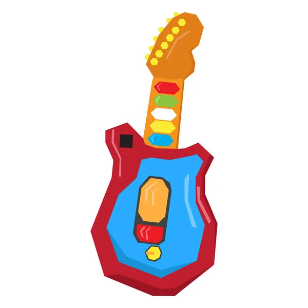 Elszigetelt geometriai gitár játék — Stock Vector