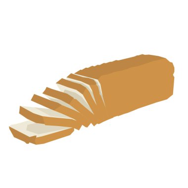 Dilimlenmiş ekmek izole