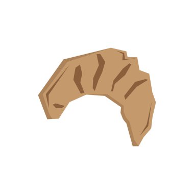 İzole geometrik kruvasan