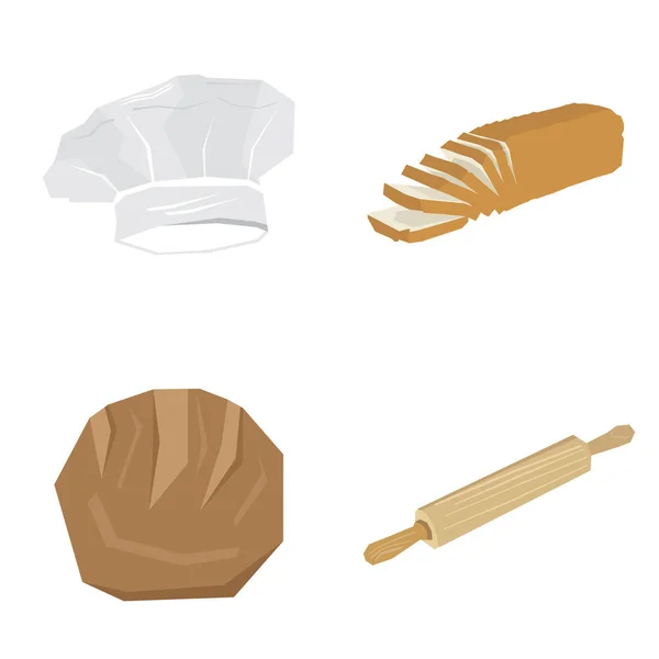 Conjunto de iconos de panadería — Vector de stock