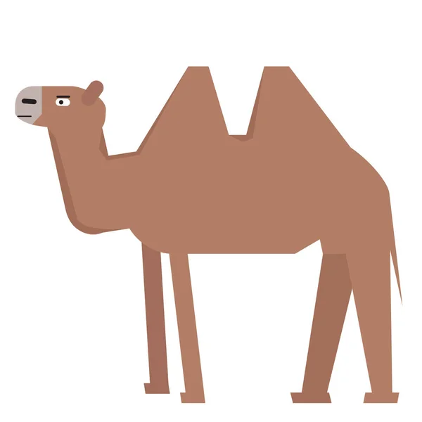 Isoliertes abstraktes Kamel — Stockvektor