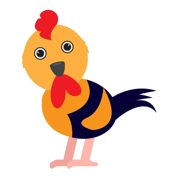 Isolated cute chicken — Stock Vector