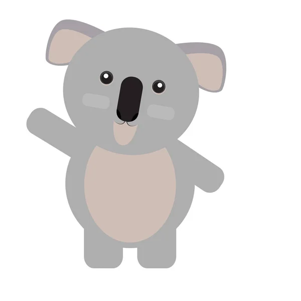 Koala carino isolato — Vettoriale Stock