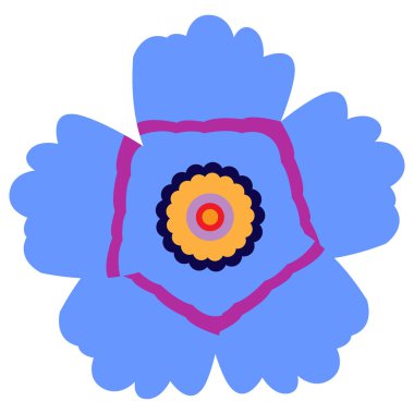 İzole renkli çiçek