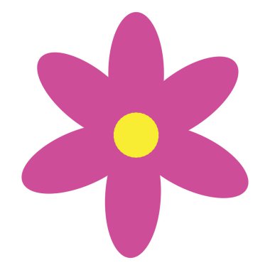 İzole renkli çiçek