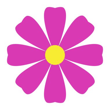 İzole renkli çiçek