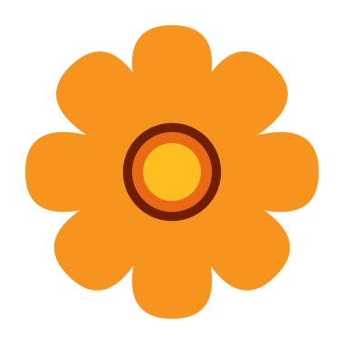 İzole renkli çiçek