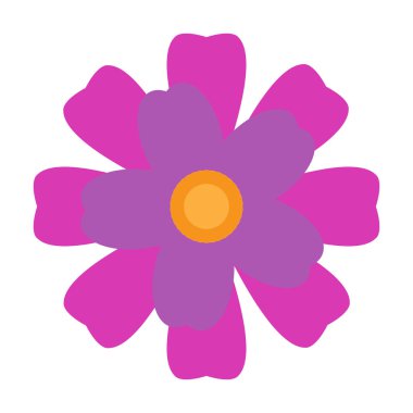 İzole renkli çiçek