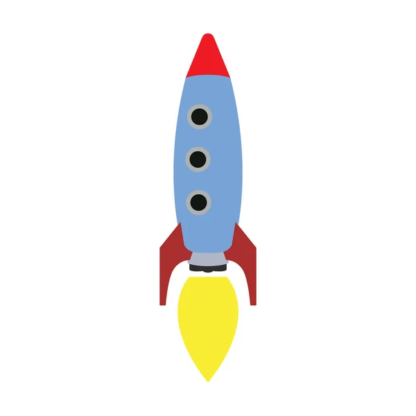 Isolated rocket toy — Stock Vector