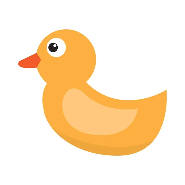 Pato de goma aislado — Vector de stock