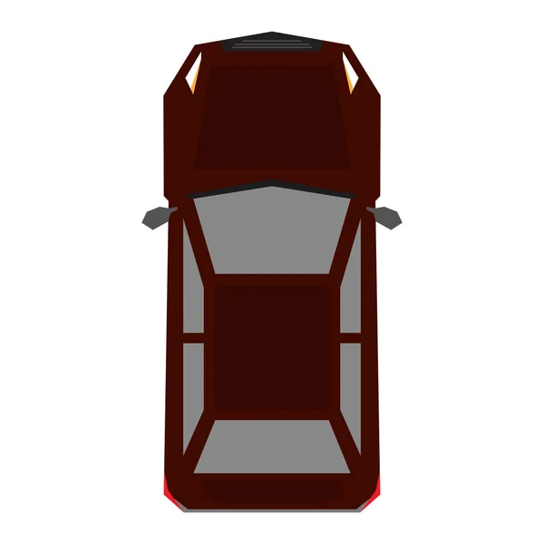 Vista superior de un coche — Vector de stock