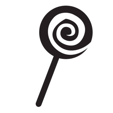 İzole şeker siluet