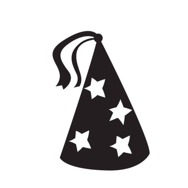 İzole doğum günü şapkası